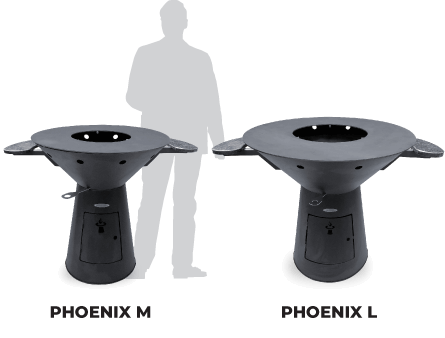 remundi-phoenix-feuerstelle Größenvergleich Remundi Phoenix Feuerstellen Modelle