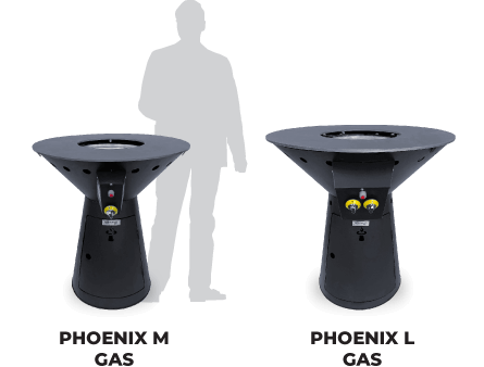 remundi-phoenix-gas-feuerstelle Größenvergleich Remundi Phoenix Gasgrill Modelle