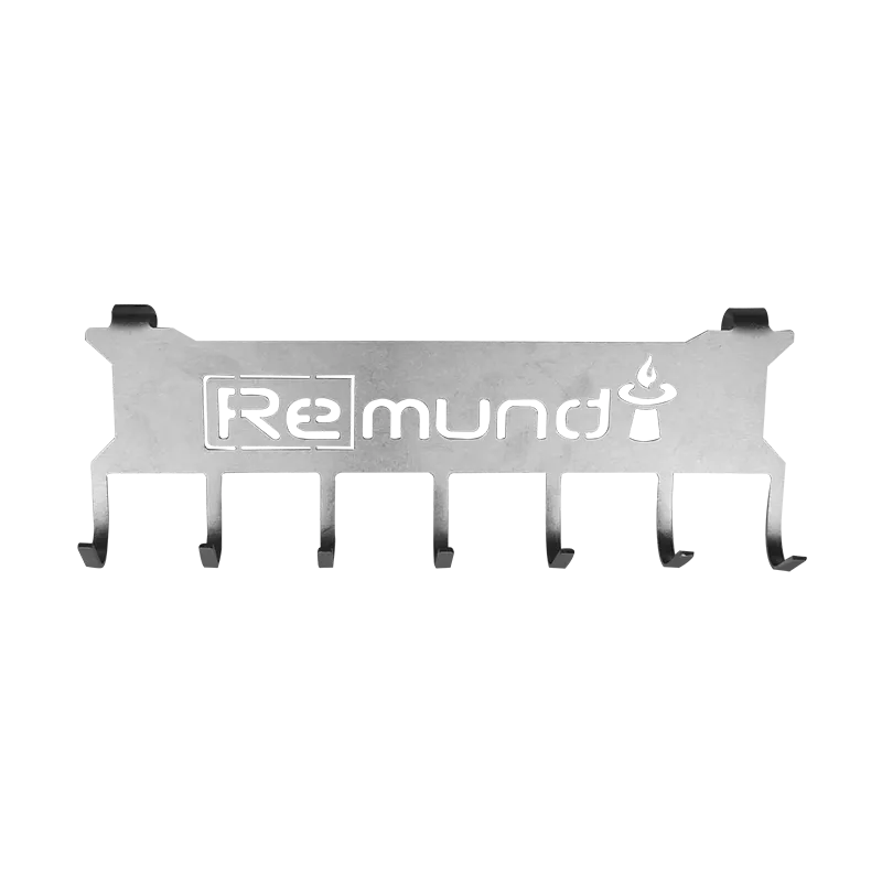 Remundi Grillbesteckhalter in gerader Form aus Edelstahl
