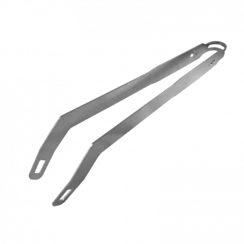 Stainless steel barbecue tongs