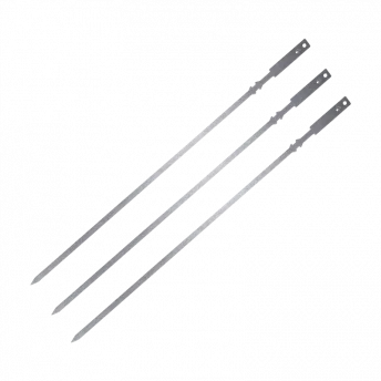 Grillspieße aus Edelstahl, 3er-Set