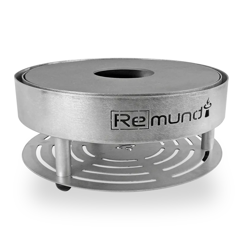 Runder Tischgrill Pirus aus Edelstahl