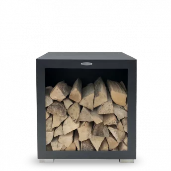 Holzlager Black Quadrat