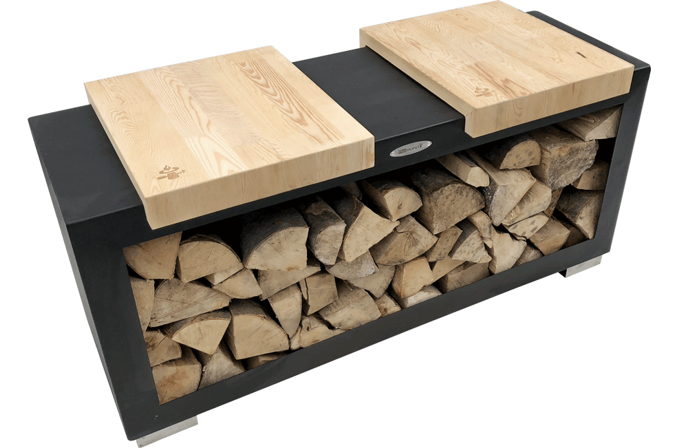 Remundi Rusty Wood Storage Black