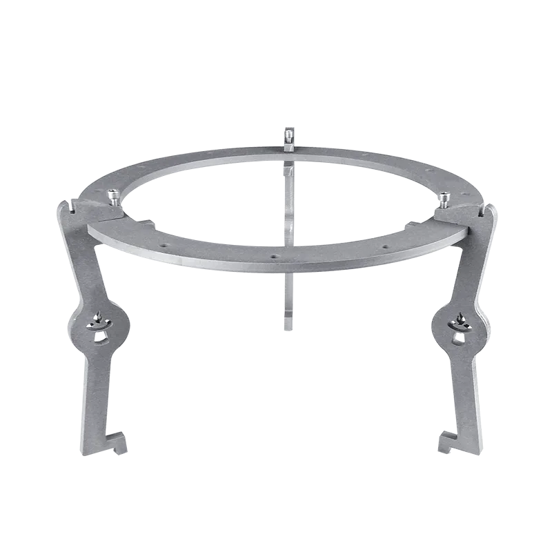 Topper-Grillaufsatz mit Grillring für Spieße und 3 Stahl-Beinen