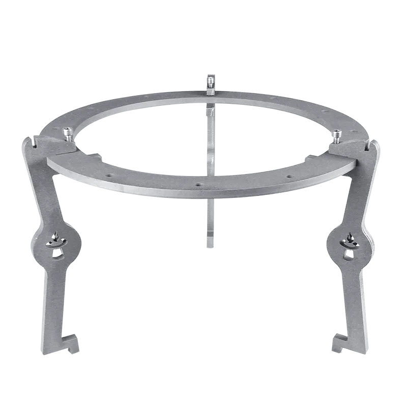 Topper-Grillaufsatz mit Grillring für Spieße und 3 Stahl-Beinen