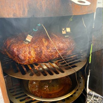 Smoker Grill Grate with 3 Hooks