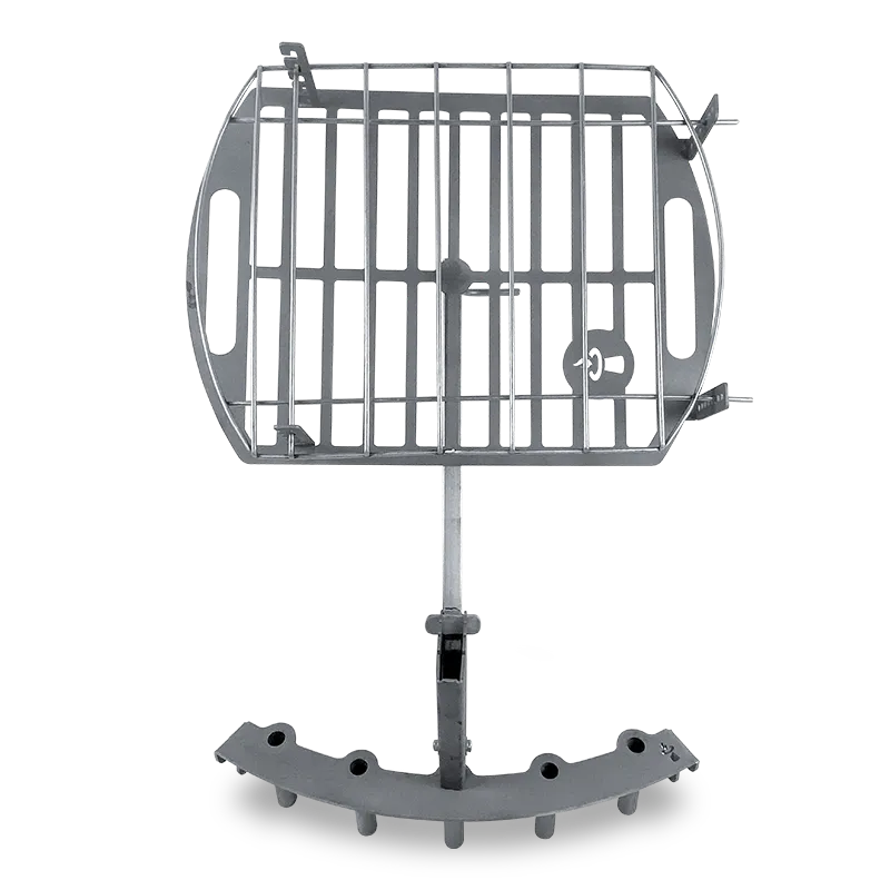 Grillmodul Beef-Rib-Halter aus Stahl mit 90 Grad gedrehtem Rib-Rost