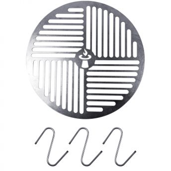 Smoker Grill Grate with 3 Hooks